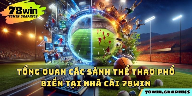 Tổng quan các sảnh thể thao phổ biến tại nhà cái 78win