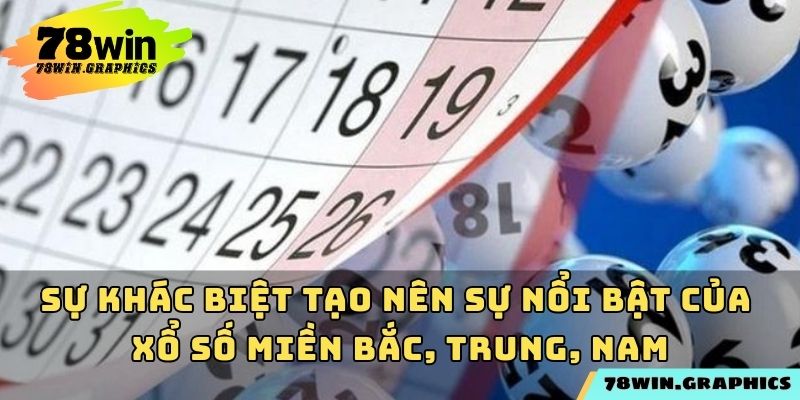 Sự khác biệt tạo nên sự nổi bật của xổ số miền Bắc, Trung, Nam